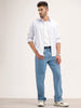 Classic Regular Fit Striped Shirt | Blue