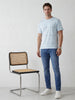 Faded Slim Fit Denim Jeans | Light Blue