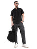 Short Sleeve Solid Black Shirt