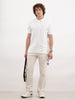 Solid Slim Fit Polo T-Shirt | White