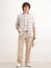 Slim Fit Textured Shirt  | Pink