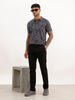 Solid Slim Fit Trouser | Black