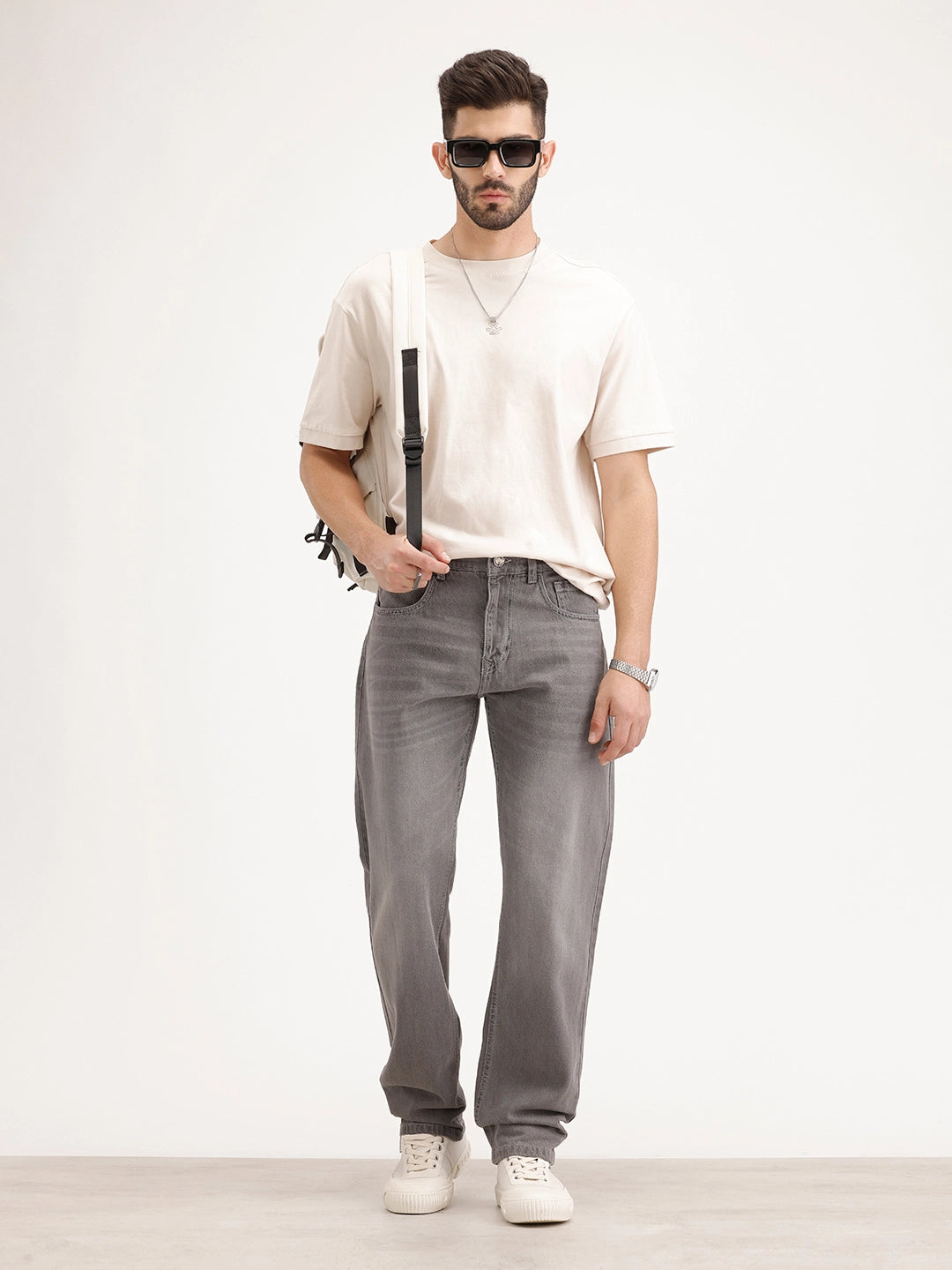 Anti Fit Faded Denim Jeans | Grey