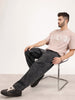 Loose Fit Washed Denim Jeans | Grey