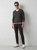 Solid Skinny Crop Denim Jeans | Brown