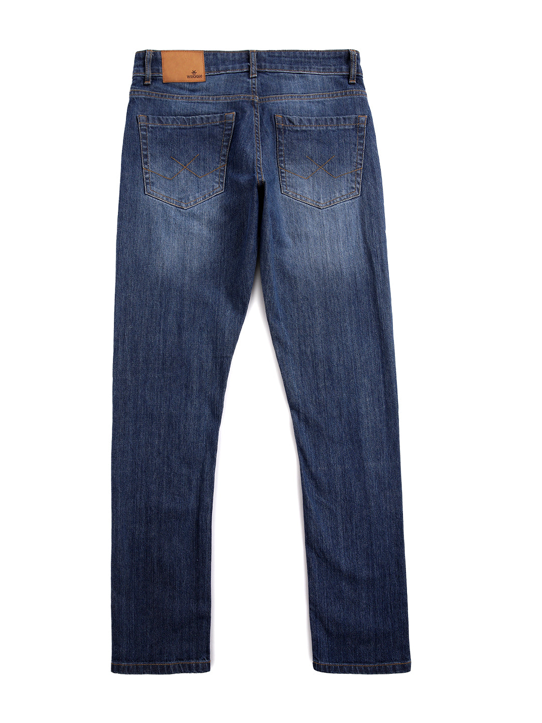 Sleek Slim Fit Dark Blue Jeans