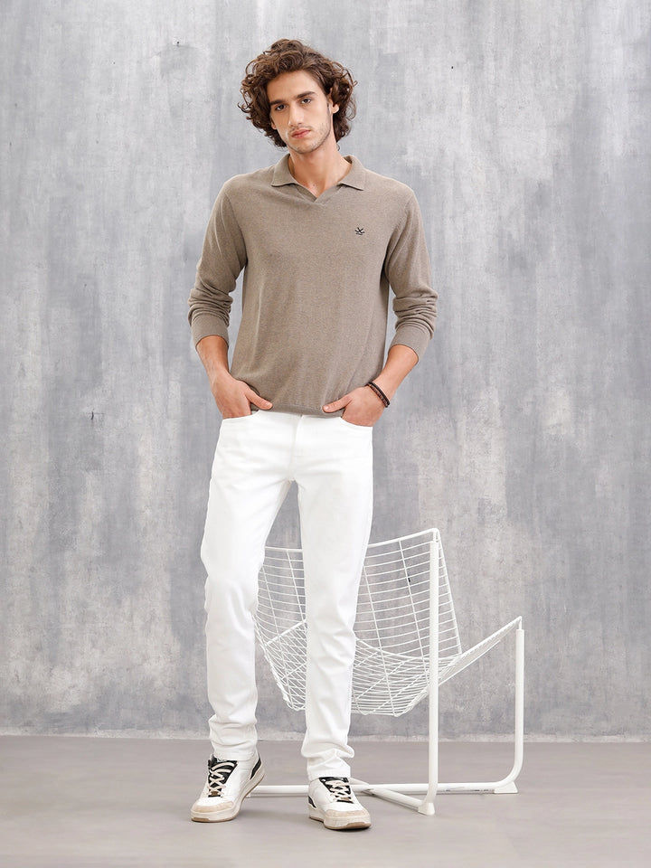 Slim Fit Cotton Stretch Jeans I White