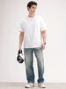 Oversized Back Printed T-shirt | White