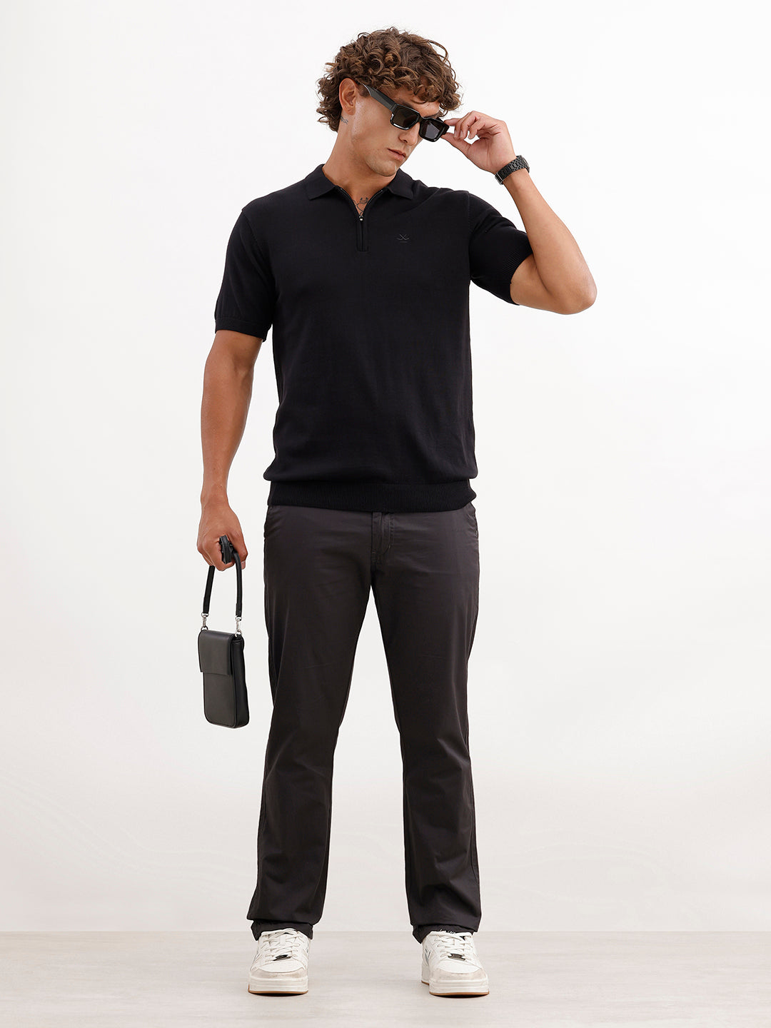 Solid Slim Fit Trouser | Grey