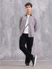 Solid Linen Blend Shirt | Grey