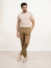 Solid Regular Fit Trouser | Beige