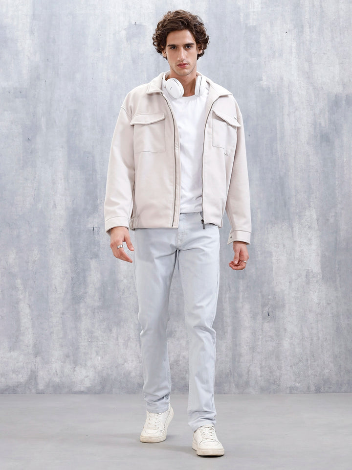 Men's Casual Slim Fit Jeans | Grey