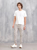Cotton Stretch Twill Cargo Jogger I Light Grey