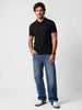 Classic Solid Polo T-Shirt | Black