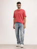 Loose Fit Faded Denim Jeans | Light Blue