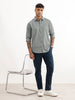 Classic Striped Full Sleeve Shirt | Green
