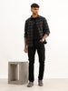 Slim Fit Solid Denim Jeans | Black