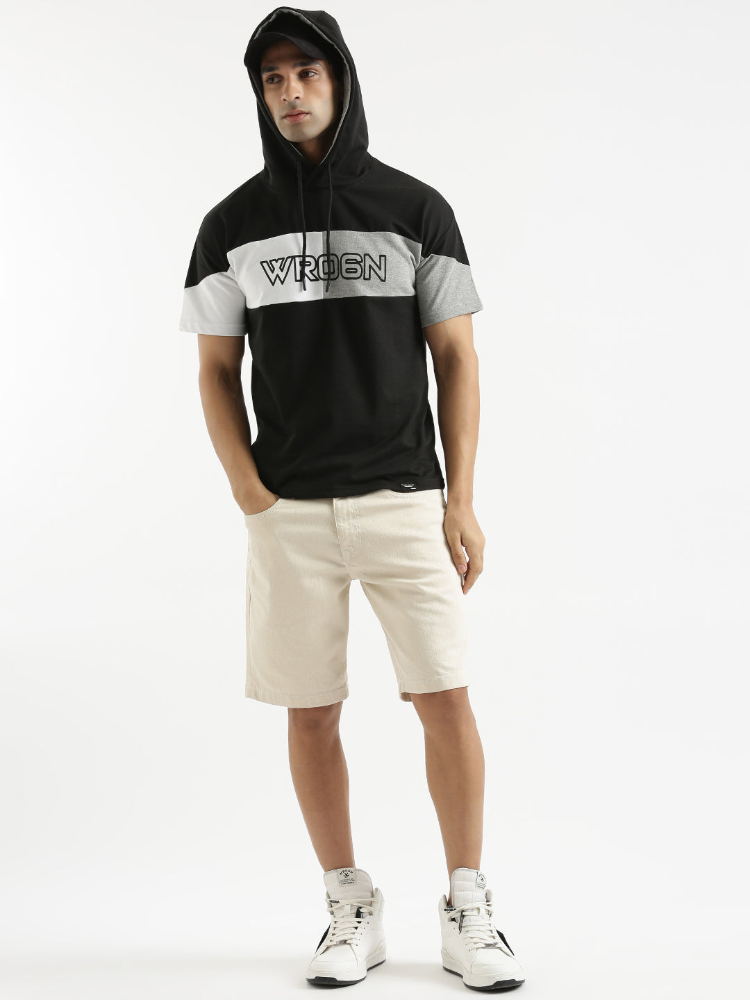 Hooded Printed T-Shirt