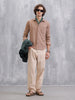 Textured Regular Fit Shirt  | Khaki