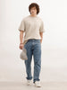 Faded Straight Fit Denim Jeans | Light Blue
