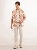 Slim Fit AOP Shirt  | White