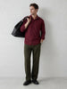 Solid Slim Fit Full Sleeve Shirt | Maroon