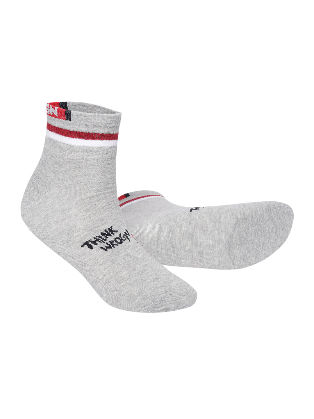 Snug Monster White & Grey Sneaker Socks Pack of 2