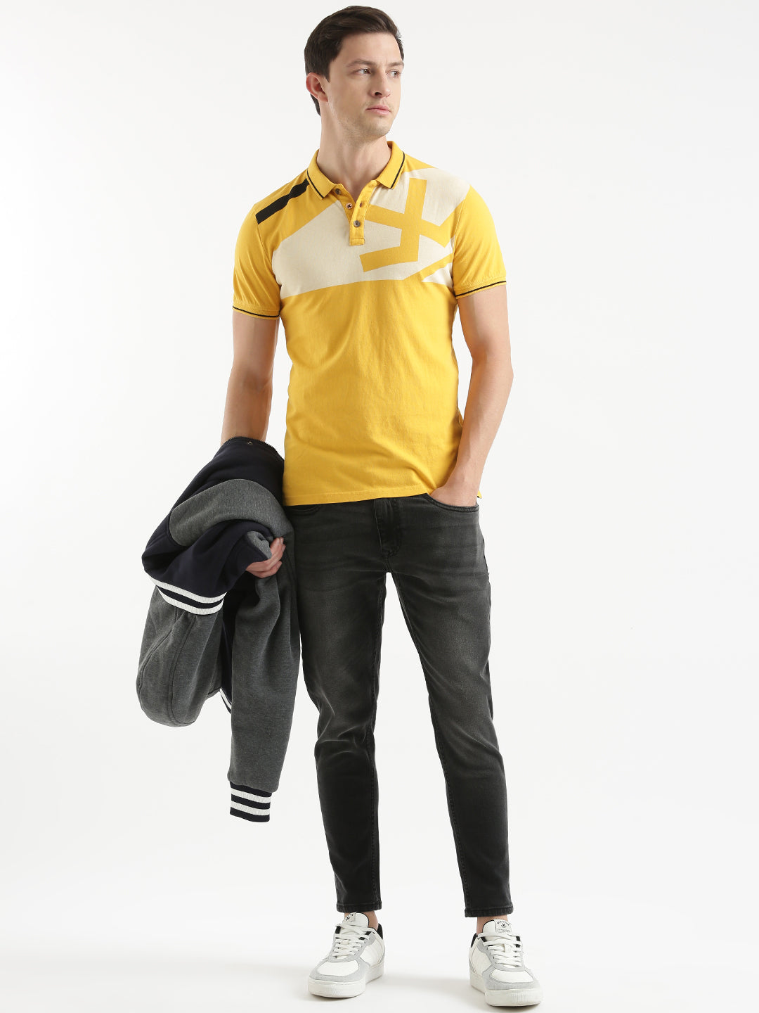 Just Perfect Blocked Polo T-Shirt