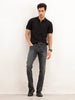 Faded Slim Fit Denim Jeans | Black