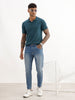 Washed Skinny Crop Denim Jeans | Light Blue
