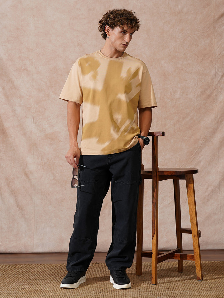 Solid Carpenter Style Loose Fit Trouser | Black