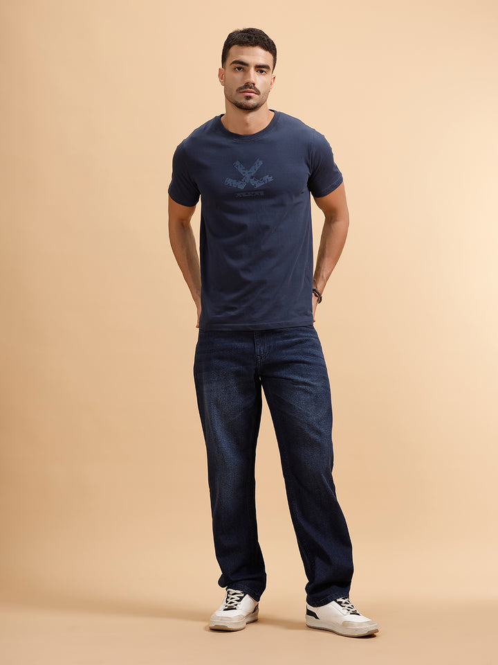 Light Fade Anti Fit Jeans | Dark Blue