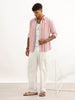 Classic Slim Fit Striped Shirt | Red