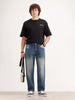 Faded Loose Fit Denim Jeans | Light Blue