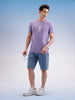 Slim Fit Classic Embroidered T-Shirt  | Purple