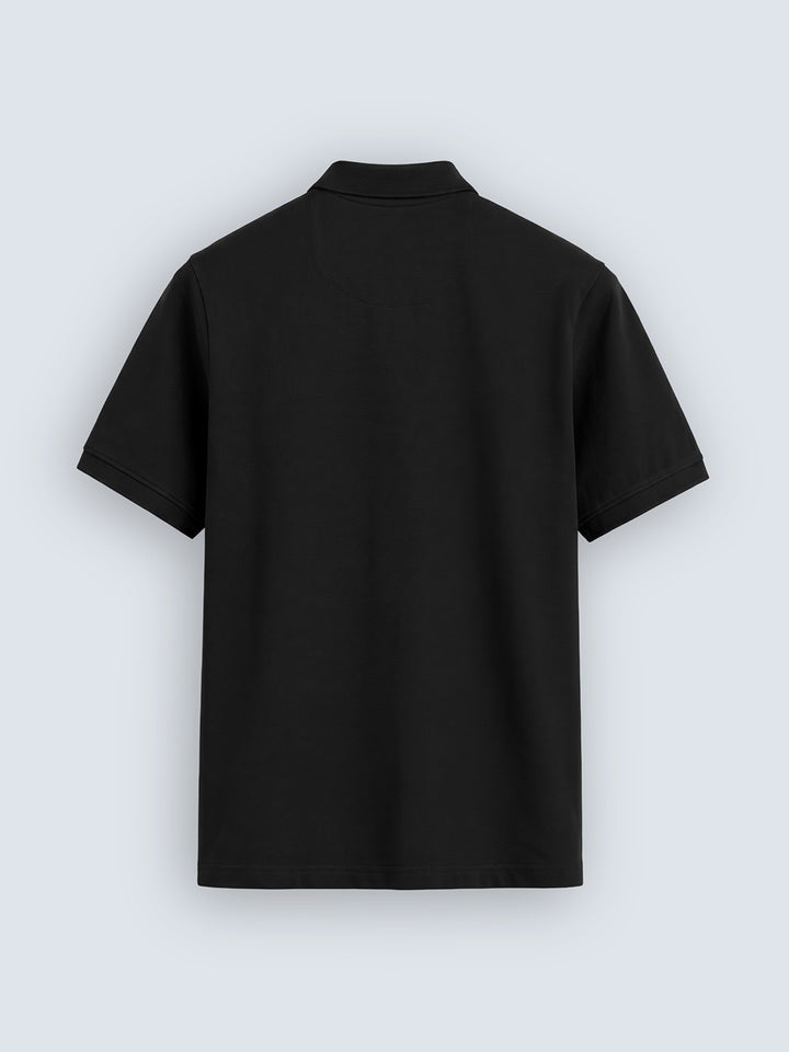 Essential Supima Polo T-Shirt |Black