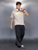 Men’sregular fit printed t-shirt | Grey