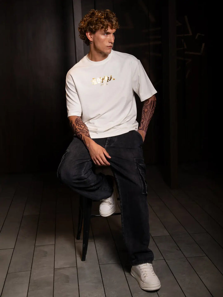 Wrogn X Aliens - The Yin-Yang Dragons | Off White T-Shirt