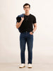 Slim Fit Solid Denim Jeans | Blue