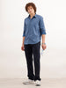 Solid Regular Fit Full Sleeves Shirt | Dark Blue