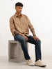 Solid Regular Fit Full Sleeve Shirt | Khaki