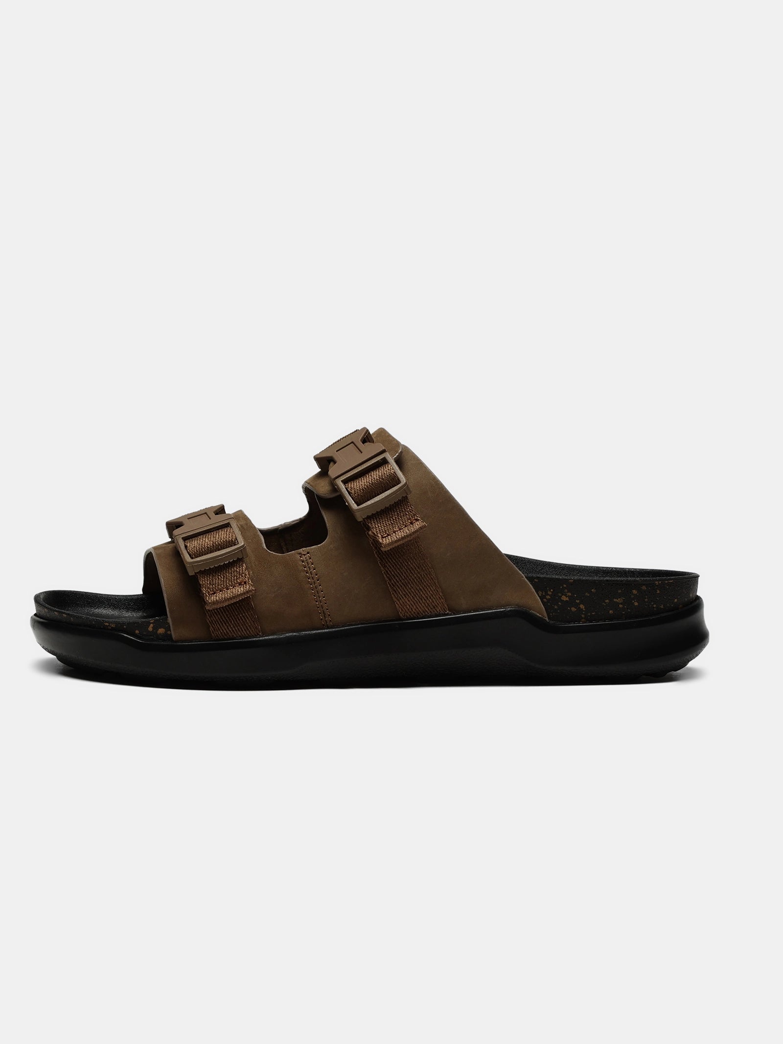 OPEN FOOTWEAR | Bark Dual-Strap | Brown | SANDALS | WWOF18