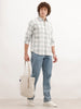 Regular Fit Checkered Shirt | Teal