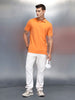 Men's Casual Slim Fit Polo T-Shirt | Orange
