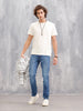 Slim Fit Mid Washed Jeans I Mid Blue