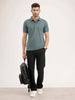 Solid Slim Fit Polo T-Shirt | Grey