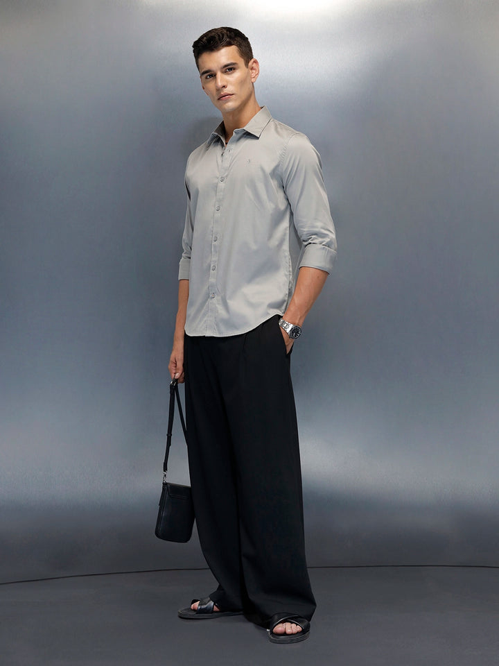 Men's Casual Slim Fit Shirt | Grey