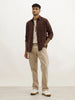 Slim Fit Checkered Full Sleeve Shirt | Brown