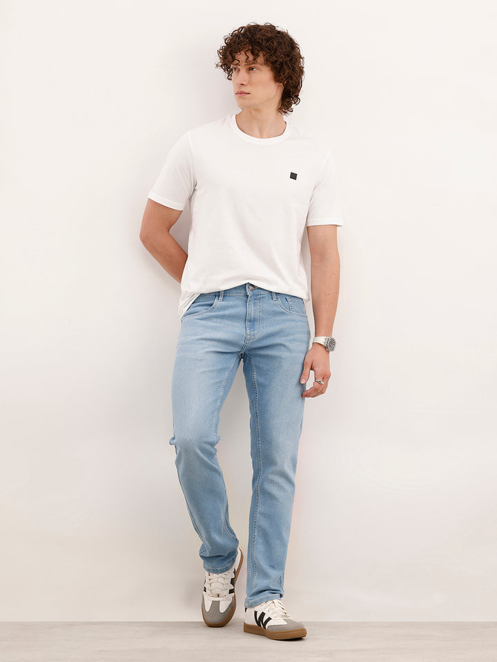 Solid Slim Fit T-Shirt  | White