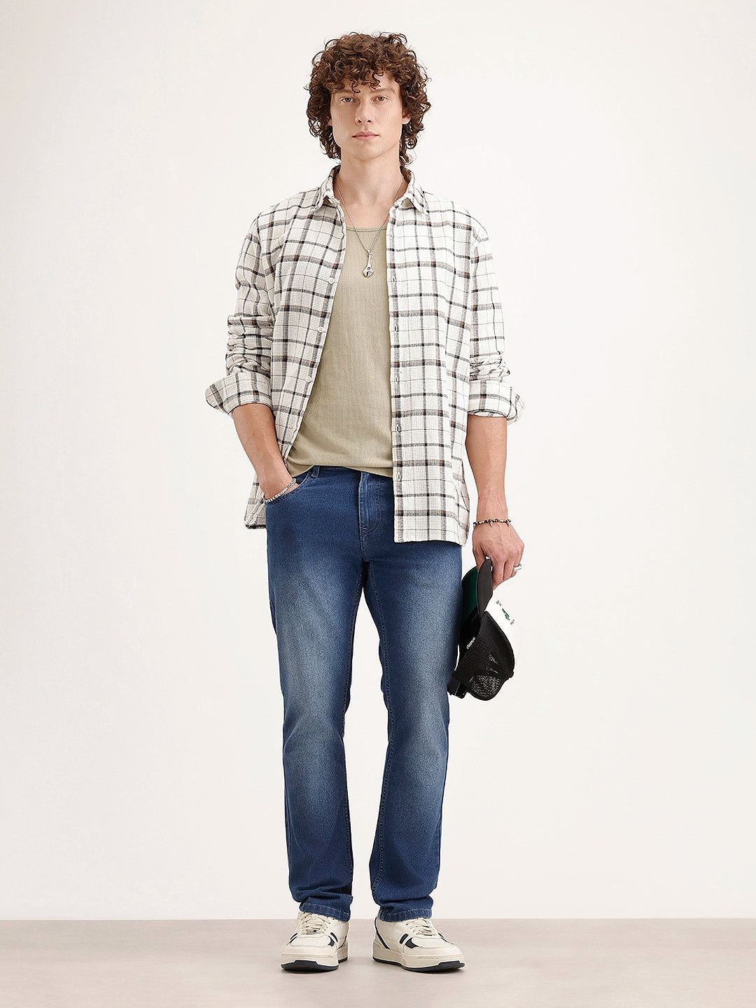 Faded Slim Fit Denim Jeans | Light Blue